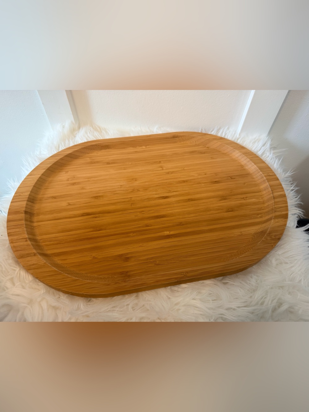 💫2/$25 • The Pampered Chef XL Wooden Bamboo Serving Tray